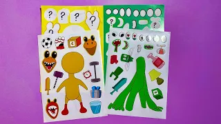 Very Easy！Rainbow Friends Chapter 2 Stickers DIY🌈Funny Paper Craft🌈