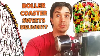 Making a ROLLER COASTER Deliver SWEETS!