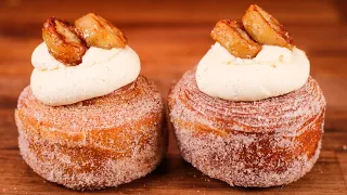 How to Make Amazing Cruffins 100% By Hand | Banoffee Cruffin Recipe