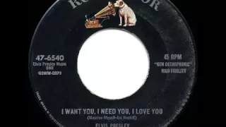 1956 HITS ARCHIVE  I Want You I Need You I Love You   Elvis Presley a #1 record