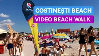 [2022] Plaja COSTINESTI BEACH 4K Video Beach Walk, Most Magnificent Beaches, Constanta,Romania