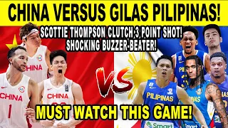 GILAS PILIPINAS vs CHINA! Thompson All-Around Play ang Ginawa! Simulation Game
