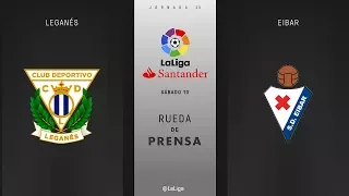 Rueda de prensa Leganés vs Eibar