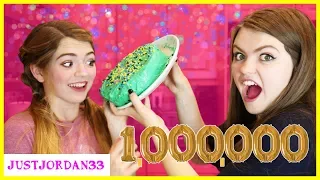 3 Color Cake Challenge I 1 Million Sub Celebration! / JustJordan33