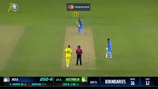 1st Mastercard IND v AUS T20I | Pandya's powerful finish