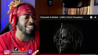 AMERICAN FIRST TIME REACTION TO O'Kenneth & Xlimkid - LONELY ROAD (Visualizer) | AFRICAN MARATHON