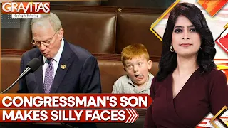 American lawmaker's 6-year-old son goes viral for making silly faces in House chamber | Gravitas