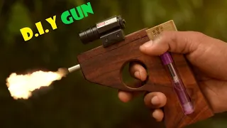 How to Make a Simple  Match Stick Gun That Shoots