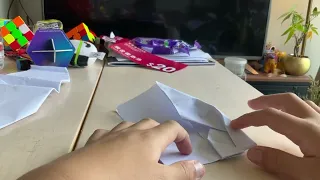 How to fold the best glider | easy fold | Mighty eagle | designed by Zayan