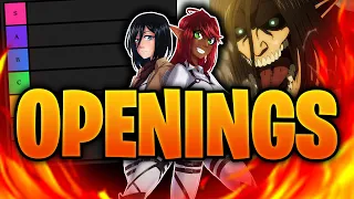 SHOWING MY HUSBAND PEAK!! | ALL ATTACK ON TITAN OPENINGS REACTION!