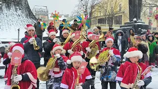 Львів 2024: Різдвяний оркестр на на фестивалі Нова радість стала Lviv Christmas 7 січня 2024 р.