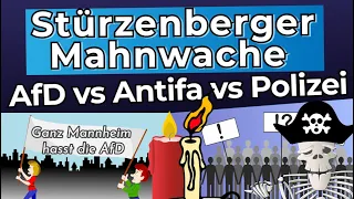 Stürzenberger Mahnwache - AfD vs Antifa vs Polizei [ Meinungspirat ]