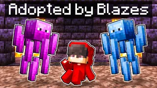 Adopted by a BLAZE FAMILY in Minecraft!