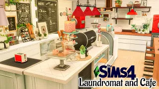 The Sims 4 |  Downtown life 4# |  Laundromat and  Cafe |Speedbuild