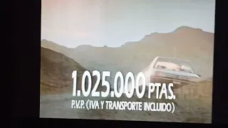 Anuncio Peugeot 205. Contigo al fin del mundo.