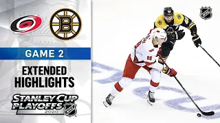 Carolina Hurricanes vs Boston Bruins R1, Gm2 Aug 13, 2020 HIGHLIGHTS HD