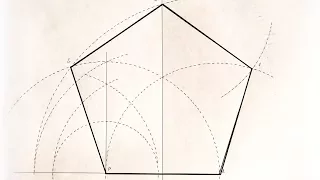 Построение пятиугольника с заданной стороной циркулем