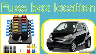 The fuse box location on a 2010 Smart Fortwo