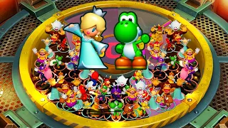 Super Mario Party - All Lucky 2 vs 2 Minigames - Rosalina and Yoshi vs Daisy and Luigi