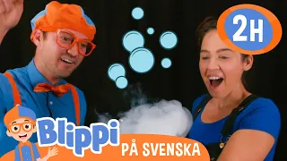 Blippi Svenska | Blippi lär sig om former och hur man gör stora bubblor | pedagogiska videor