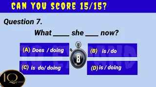 Present Continuous Tense|98%Fails This Quiz|English grammar