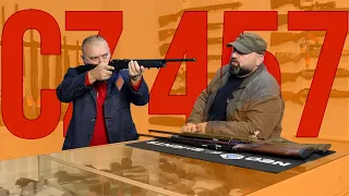 CZ 457 synthetic 22 WMR და CZ 457 Premium 22 LR მაღაზია კალიბრში