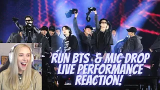 Reacting to 'Run BTS' and 'Mic Drop' Live Performance!