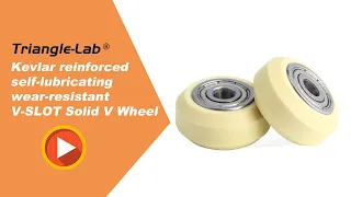 Kevlar reinforced self lubricating wear resistant V SLOT Solid V Wheel 3D Printer