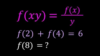 A Functional Equation | Math Olympiads