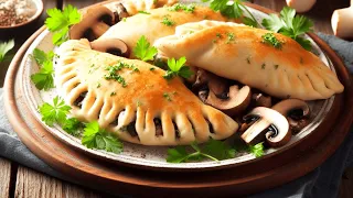 EASY Ricotta and Mushroom Turnovers Recipe