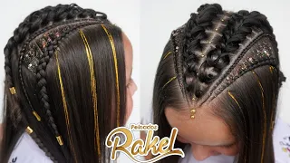 Peinado Casual Con Diseño En tendencia y Extensiones Con Hilo