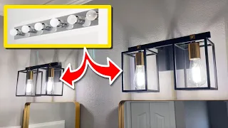 DIY Bathroom Renovation: Convert One Light Fixture into Two with Easy Steps