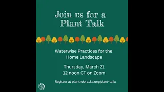 Plant Talk: Waterwise Practices for the Home Landscape -- Rain Gardens 3 21 24