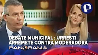 Debate municipal: Daniel Urresti arremete contra Josefina Townsend y pierde los papeles