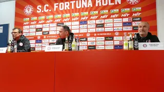 Pressekonferenz Fortuna Köln - Wuppertaler SV (31. Spieltag Regionalliga West 2023/24)