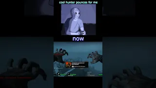 cool hunter pounces for me then vs now #shorts #left4dead2 #l4d2 #hunter #gameplay #l4d #left4dead