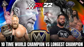 WWE 2K22 | BROCK LESNAR VS ROMAN REIGNS | WHO IS BEST 🔴 LIVE STREAM #wwe2k22