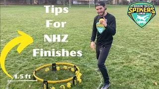 Tips for No Hit Zone Finishing (spikeball)