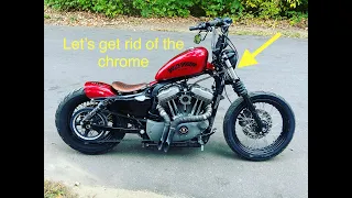 3m vinyl wrap motorcycle chrome delete