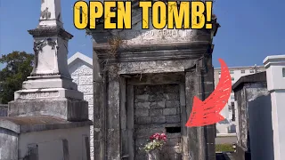 OPEN TOMB! We Look INSIDE! St. Louis Cemetery No.3 - New Orleans.