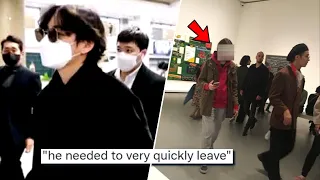 V TALKS RETIREMENT! Sasaeng TOUCHES V in PRIVATE AREA in Museum? Member KISSES Fan!