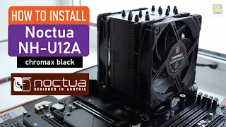 ❄️ How to install Noctua NH-U12A chromax black cooler to MSI Z690 Tomahawk / Intel 12700k LGA 1700