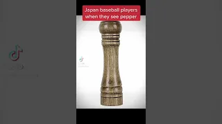 Japan baseball players when they see pepper #funny #lol #edit #memes #tiktok #japan #baseball