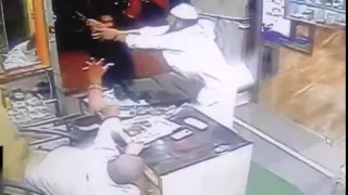 On CCTV, Mumbai Shopkeeper Attacked With Sword, Customer Saved Him(VIDEO)