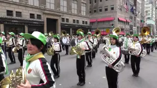 St. Patrick's Day Parade~NYC~2015~Osaka Toin Symphonic Band~NYCParadelife.com