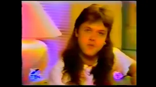 Metallica - Lars Ulrich Interview Australian TV, Nightshift, 1st May 1989