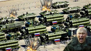 1 分前！ロシアの MLRS ミサイルを輸送する車列がウクライナ軍に破壊される