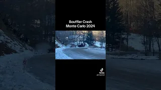 WRC monte Carlo 2024 crash Bouffier Snap quentin #wrc #montecarlo #rallye #rally  #wrc #crash #auto