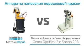 Gema OptiFlex 2 и Sooho-206 отзыв и сравнение аппаратов для нанесения порошковой краски.