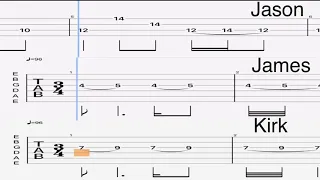 Metallica - to live is to die live seattle 1989 guitar and bass tabs